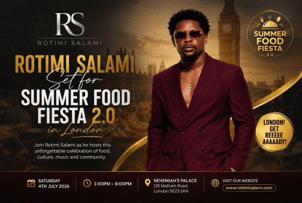 Rotimi Salami Summer Food Fiesta London