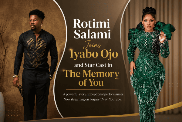 Rotimi Salami acting in The Memory of You movie on Fespris TV